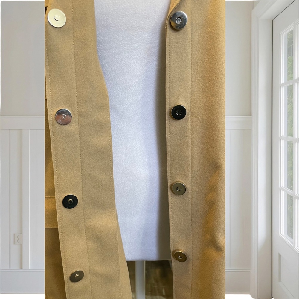 Vintage LIZ CLAIBORNE LIZSPORT Women's Cashmere Wool Blend Utility Jacket 12 - Picture 8 of 13